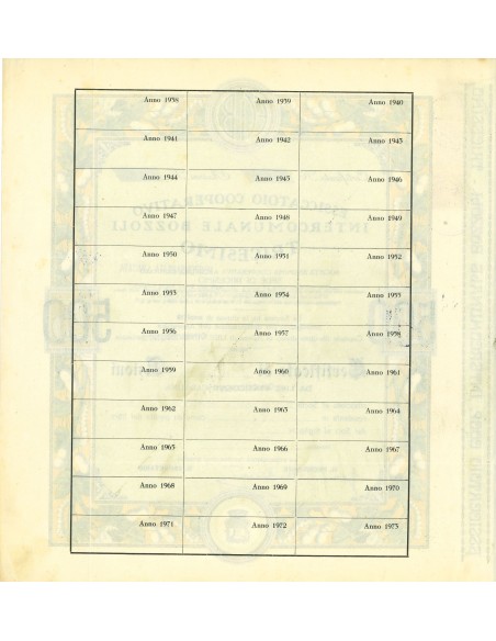 1920 - ESSICATOIO COOPERATIVO INTERCOMUNALE BOZZOLI TRICESIMO - 25 SHARES