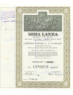 1977 - MIRA LANZA - 5 AZIONI