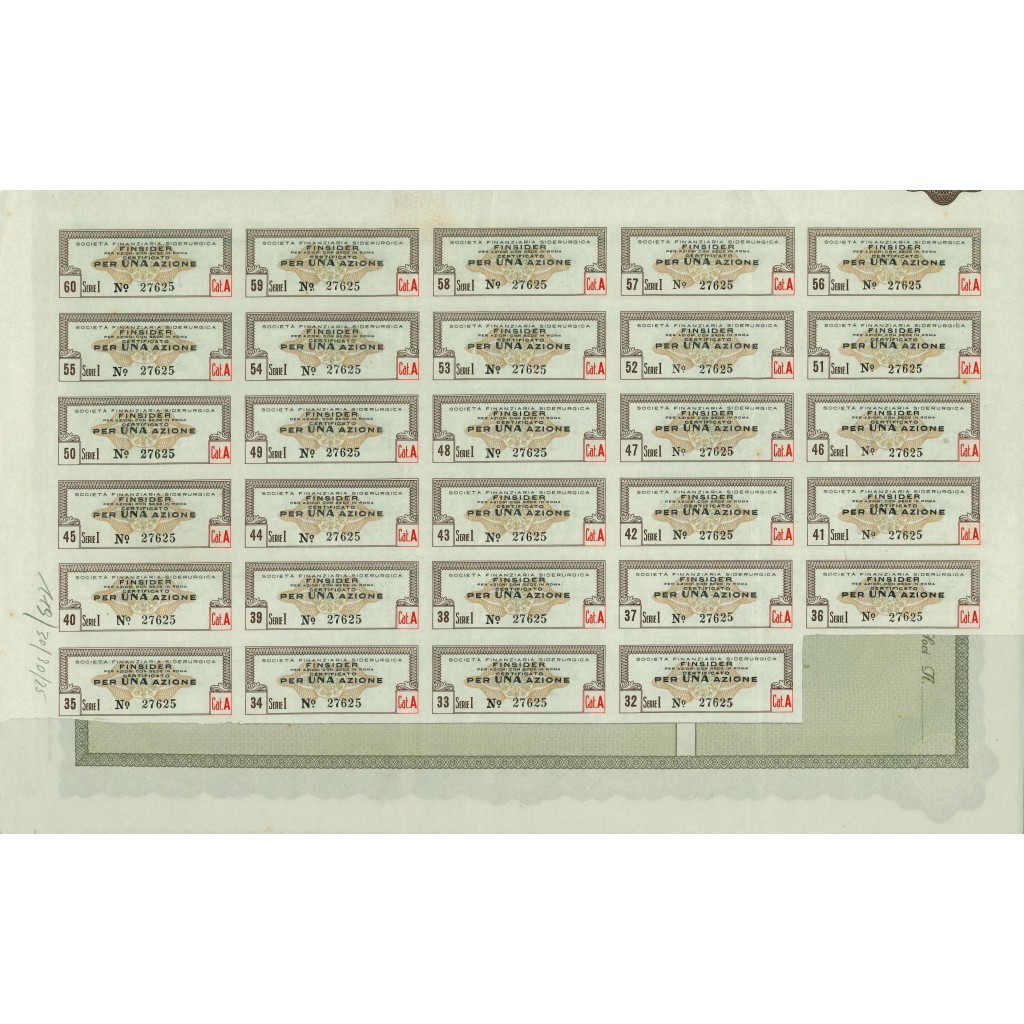 1937 - FINSIDER - 1 AZIONE