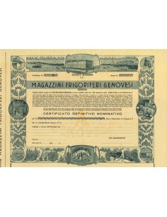1950 - MAGAZZINI FRIGORIFERI GENOVESI - CERTIFICATE