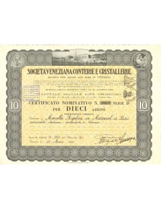 1950 - SOCIETA' VENEZIANA CONTERIE E CRISTALLERIE - 10...