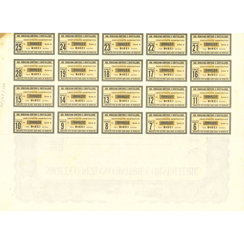 1950 - SOCIETA' VENEZIANA CONTERIE E...