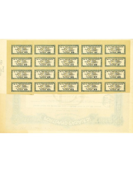 1926 - PORTLAND CASALESI - 25 SHARES