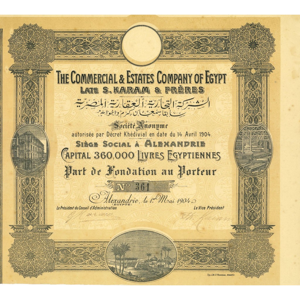 1904 - THE COMMERCIAL & ESTATES COMPANY OF EGIT...
