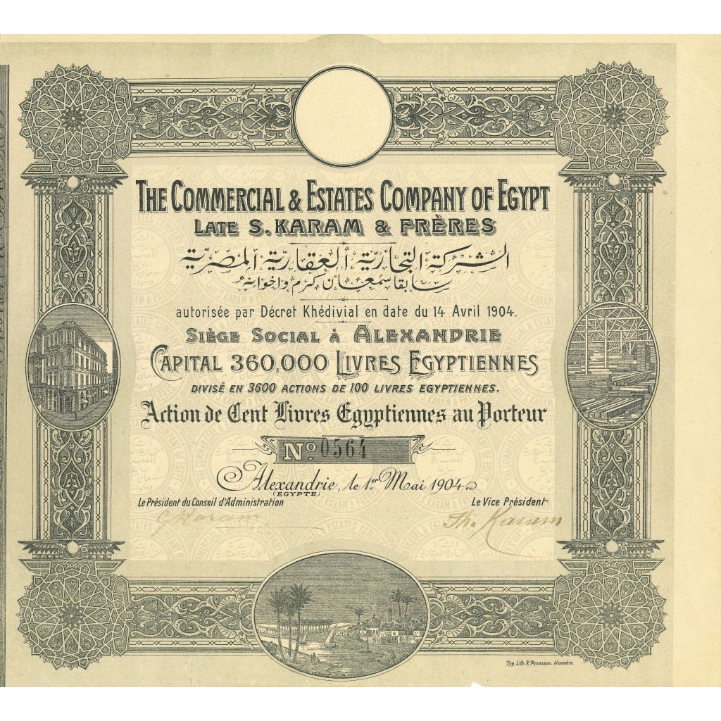 1904 - THE COMMERCIAL & ESTATES COMPANY OF...
