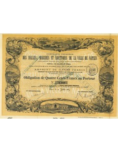 1869 - COM. FERMIERE DES HALLES, MARCHES ET ABATTOIRS DE...