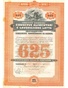 1905 - SOCIETA' ANONIMA CONSERVE ALIMENTARI E LAVORAZIONE...
