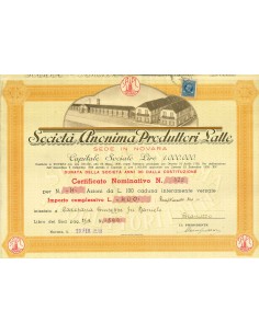 1939 - SOCIETA' ANONIMA PRODUTTORI LATTE - 4 SHARES