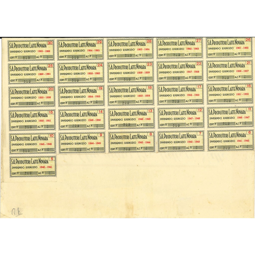 1939 - SOCIETA' ANONIMA PRODUTTORI LATTE - 4...