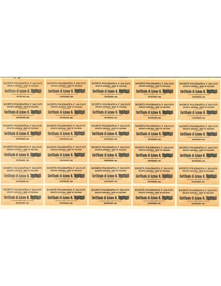 1901 - FRANCESCO SALVATI IN FOLIGNO - AZIONE AL PORTATORE