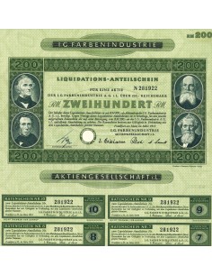 1953 - I. G. FARBENINDUSTRIE - 200 RM
