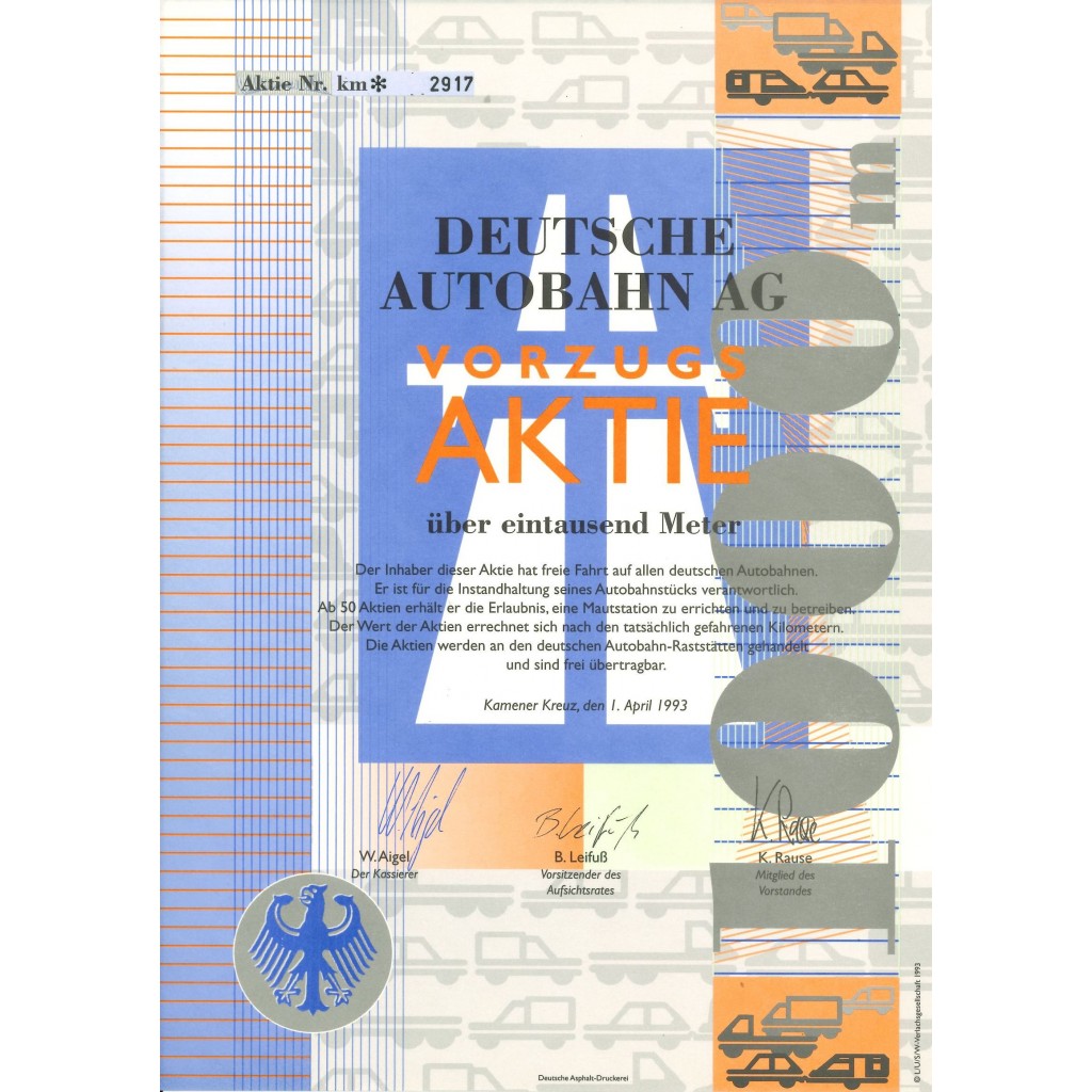 1993 - DEUTSCHE AUTOBAHN AG