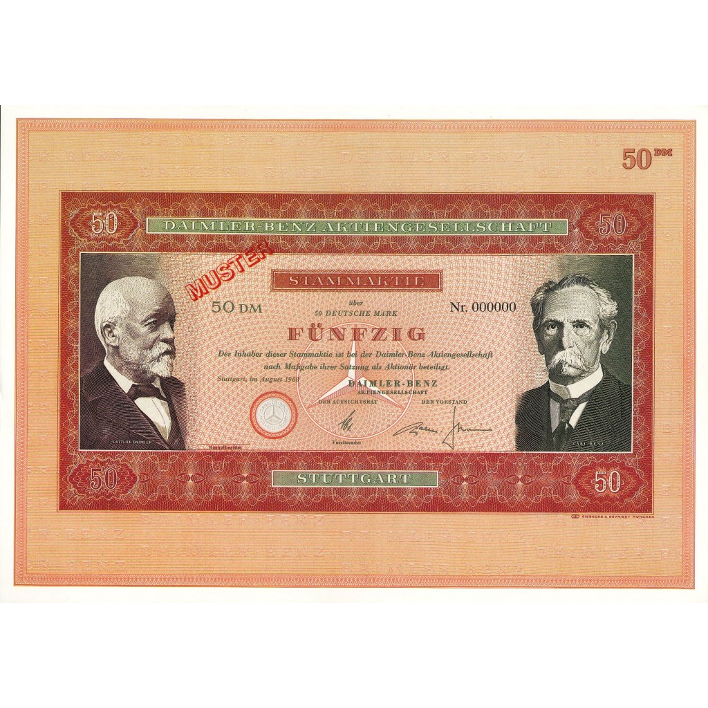 1968 - DAIMLER-BENZ - 50 RM