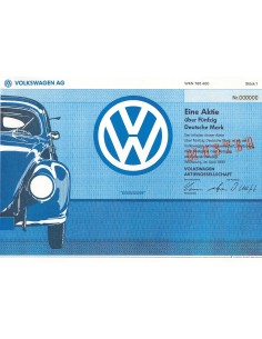 1991 - VOLKSWAGEN - 1 AZIONE - MUSTER