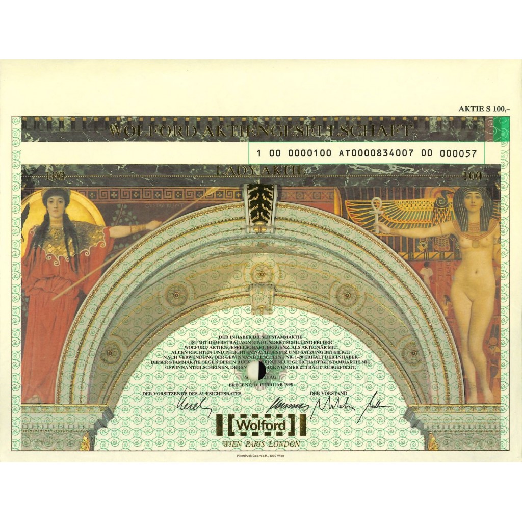 1995 - WOLFORD AKTIENGESELLSCHAFT - LADY AKTIE