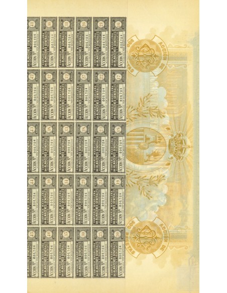 1906 - COMPANIA MADRILENA DE ALMACENES GENERALES DE DEPOSITO Y TRANSPORTES - 10.000 AZIONI