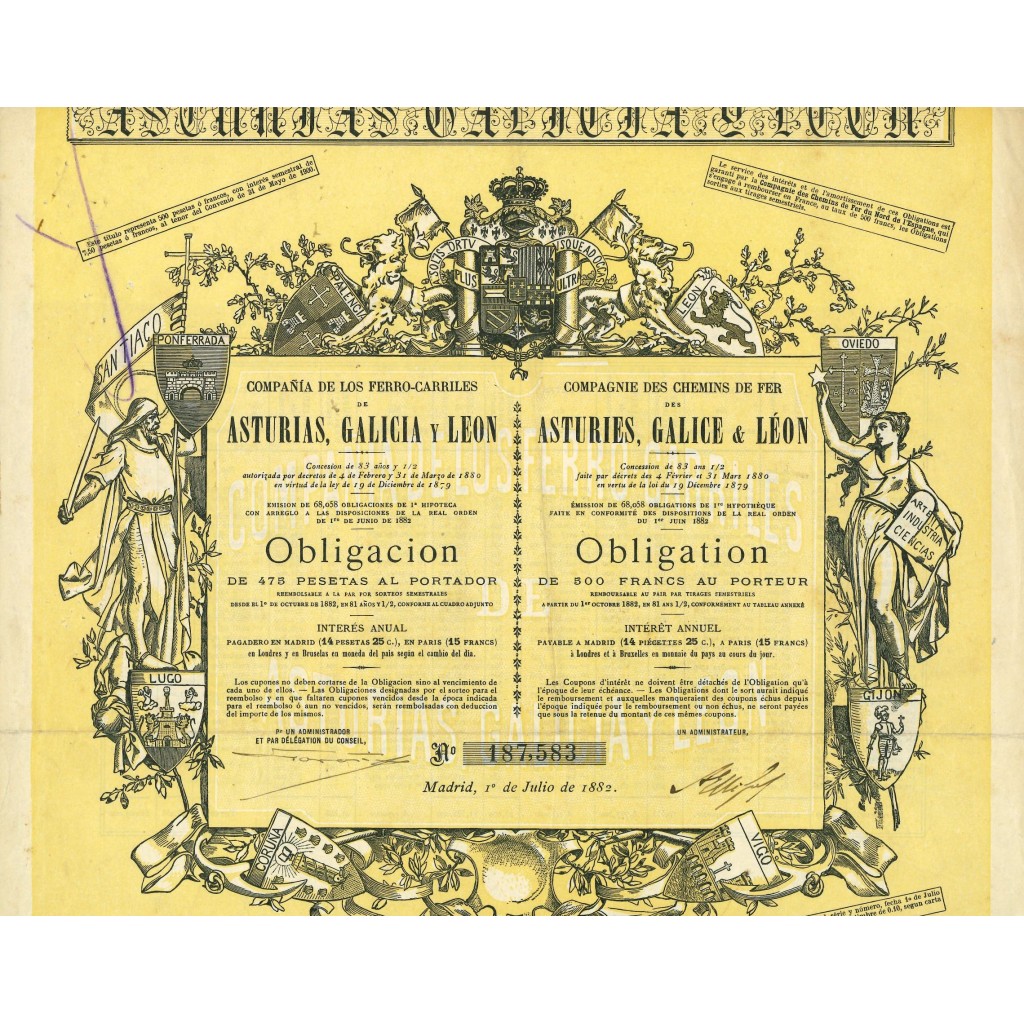 1882 - COMPAGNIE DES CHEMINS DE FER DES...