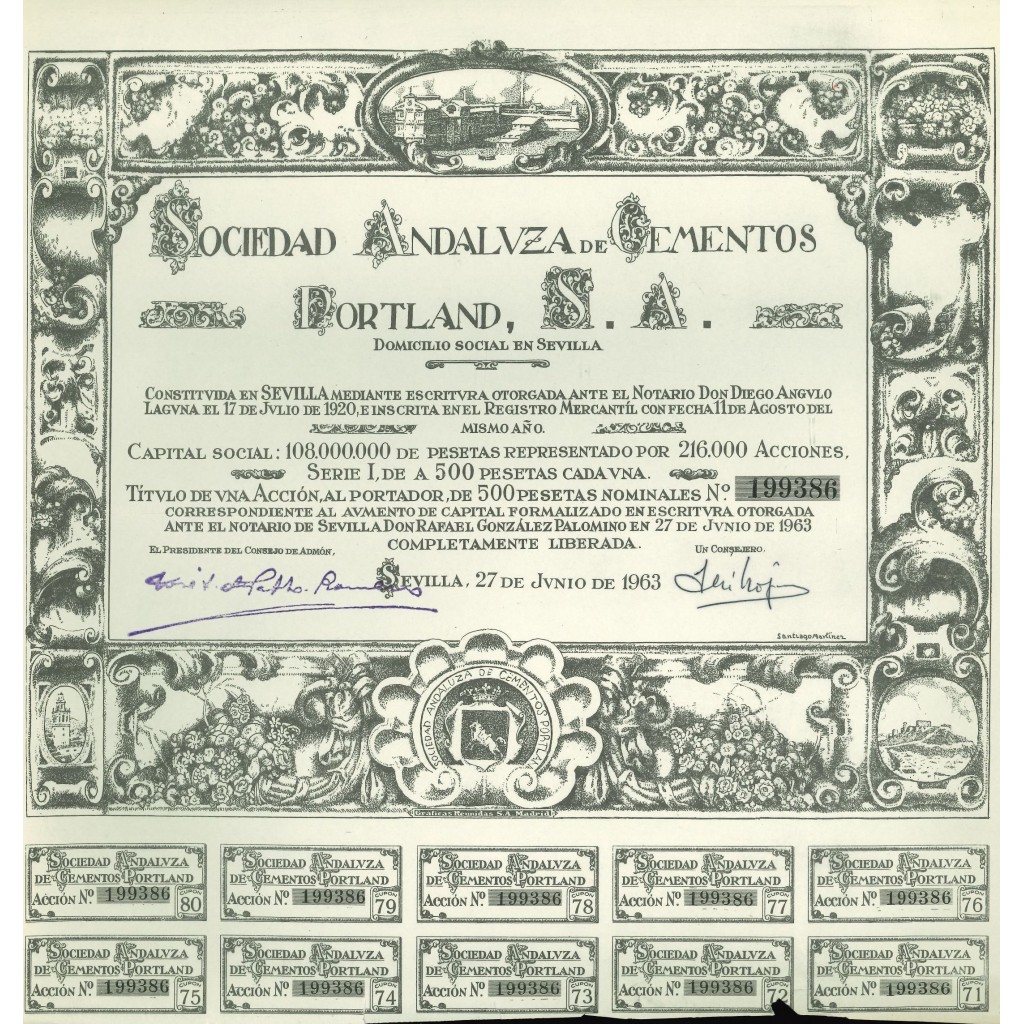 1963 - SOCIEDAD ANDALUZA DE CEMENTOS