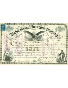 1870 - UNION NATIONAL INSURANCE COMPANY - 40 AZIONI