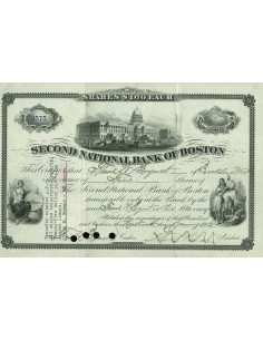 1912 - SECOND NATIONAL BANK OF BOSTON - 5 AZIONI