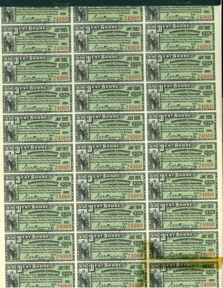 1885 - WEST SHARE RAILROAD COMPANY - 1000$