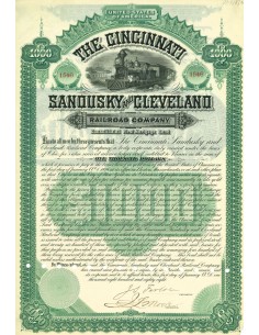 1910 - THE CINCINNATI RAILROAD COMPANY - 1000$