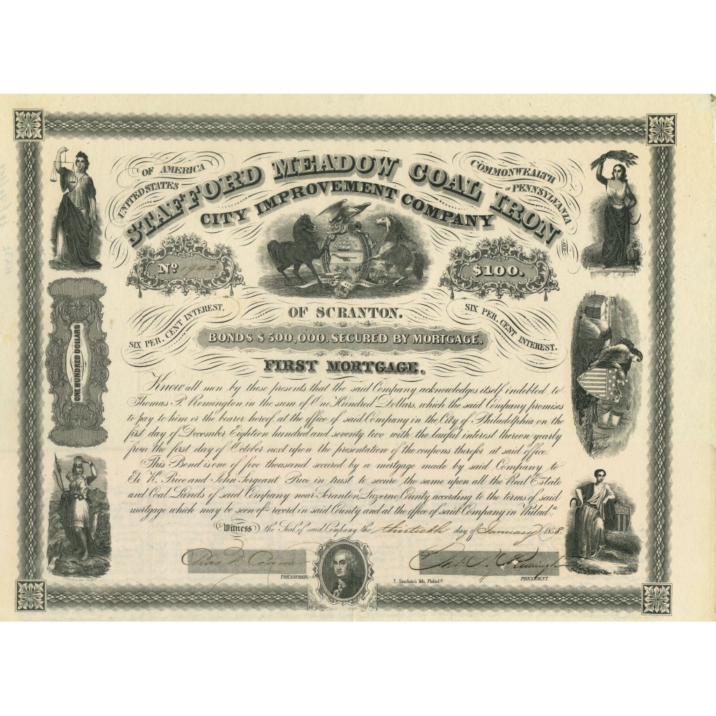 1942 - STAFFORD MEADOW GOAL IRON - $100