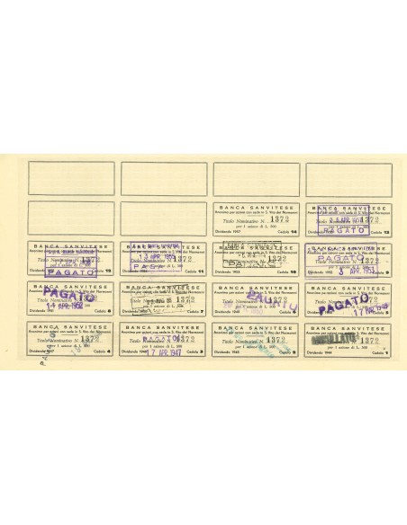 1945 - BANCA SANVITESE - 1 SHARE