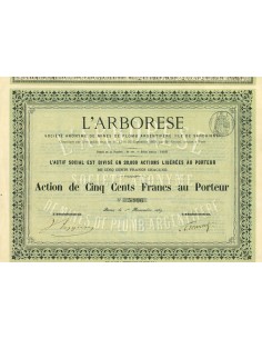 1869 - L'ARBORESE - 500 FRANCS