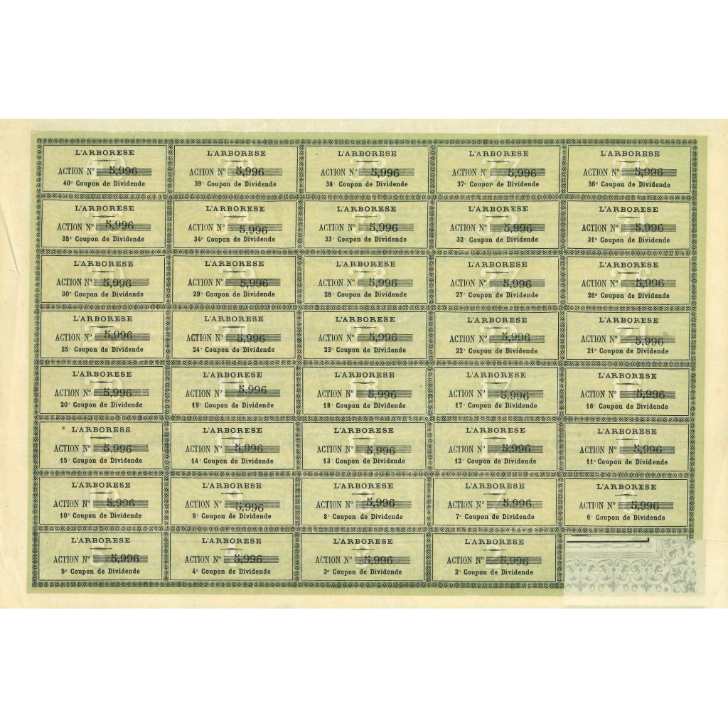 1869 - L'ARBORESE - 500 FRANCS