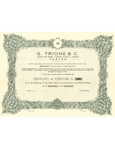 1954 - G. TRIONE & C. - 50 OBBLIGAZIONI