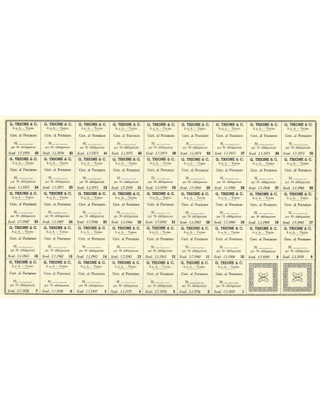 1954 - G. TRIONE & C. - 50 OBBLIGAZIONI