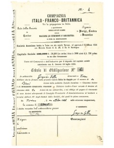 1856 - COMPAGNIA ITALO - FRANCO - BRITANNICA PER...