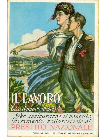 19xx - PRESTITO NAZIONALE 5% CARTOLINA PUBBLICITARIA