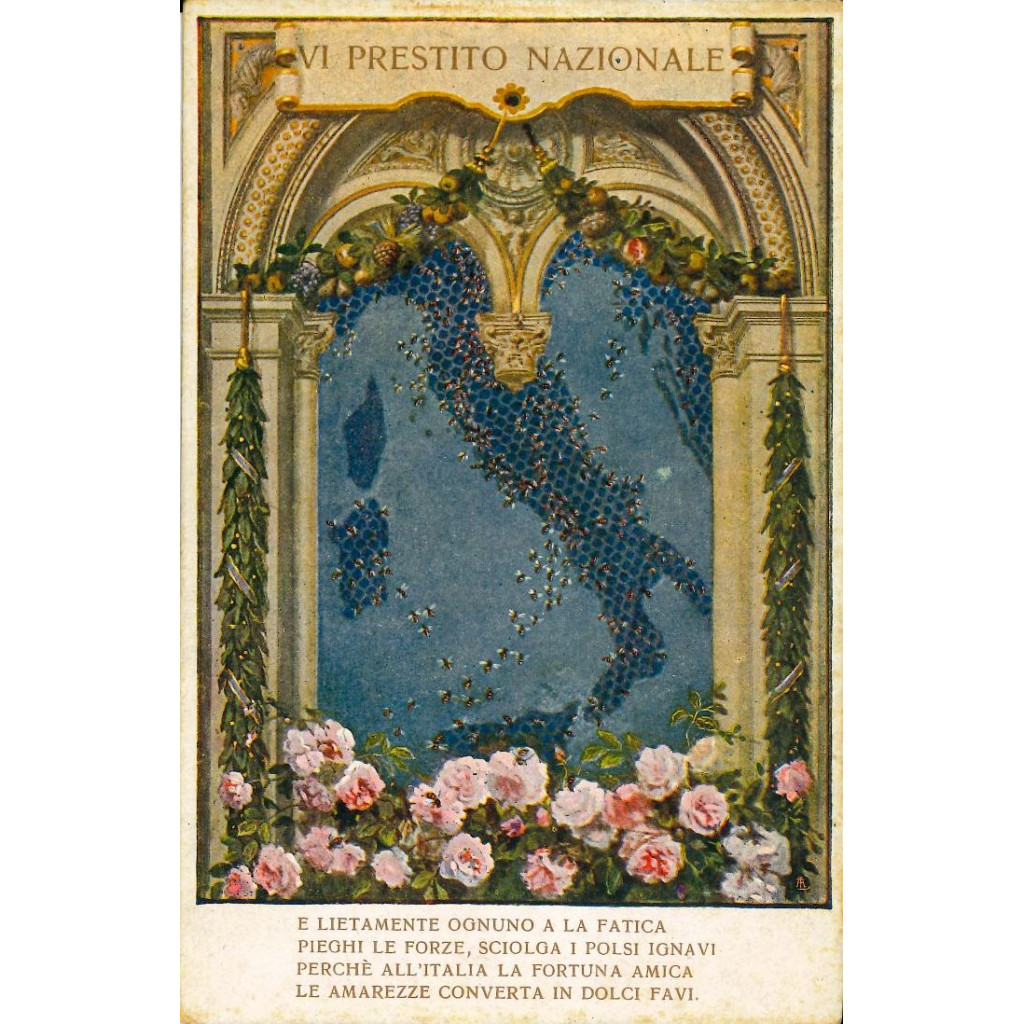 19xx - VI PRESTITO NAZIONALE 5% CARTOLINA...