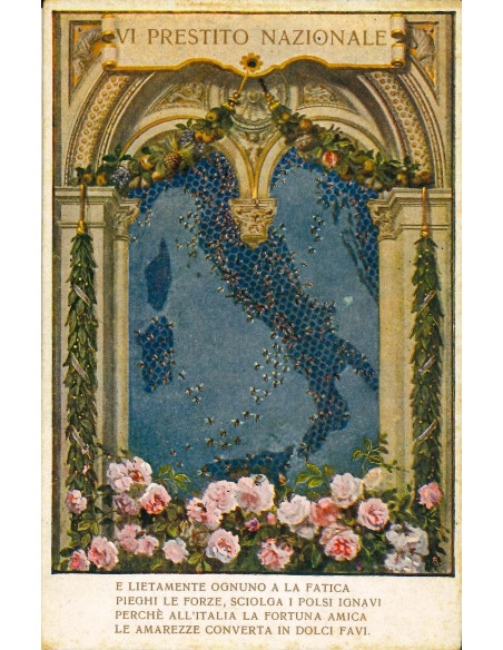 19xx - VI PRESTITO NAZIONALE 5% CARTOLINA PUBBLICITARIA