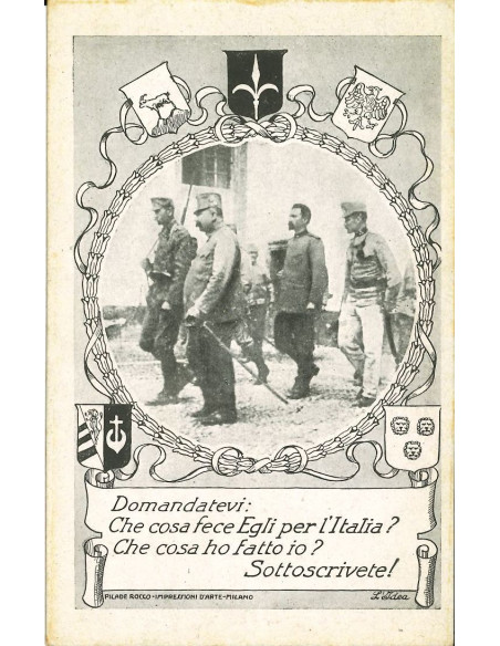 19xx - PRESTITO NAZIONALE 5%  CARTOLINA PUBBLICITARIA