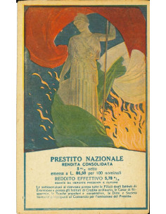 19xx - PRESTITO NAZIONALE 5%  CARTOLINA PUBBLICITARIA