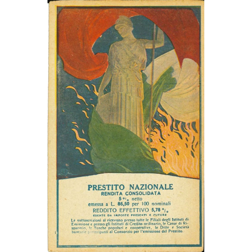 19xx - PRESTITO NAZIONALE 5%  CARTOLINA...