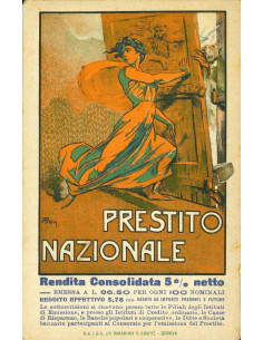 19xx - PRESTITO NAZIONALE 5%  CARTOLINA PUBBLICITARIA