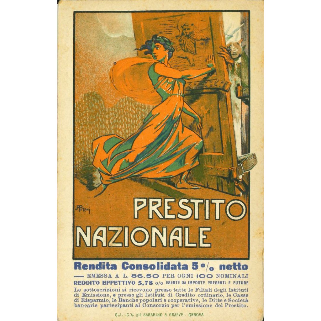 19xx - PRESTITO NAZIONALE 5%  CARTOLINA...
