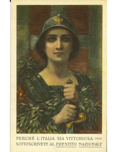 19xx - PRESTITO NAZIONALE 5%  CARTOLINA PUBBLICITARIA