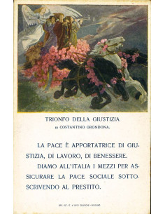 19xx - PRESTITO NAZIONALE 5%  CARTOLINA PUBBLICITARIA