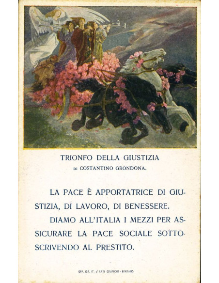 19xx - PRESTITO NAZIONALE 5%  CARTOLINA PUBBLICITARIA