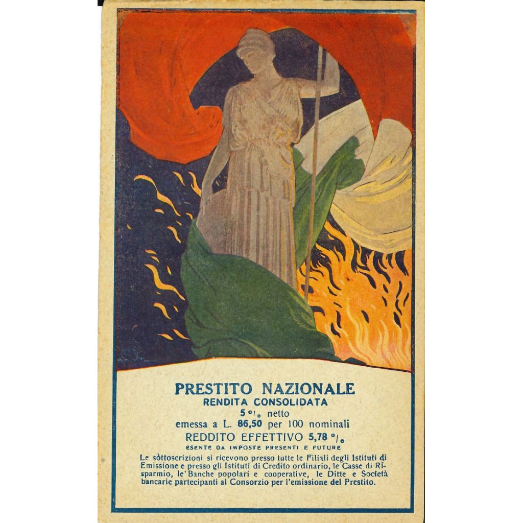 19xx - PRESTITO NAZIONALE 5%  CARTOLINA...