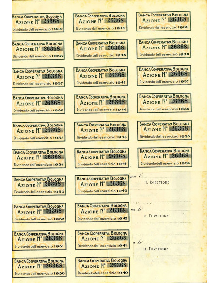 1912 - BANCA COOPERATIVA BOLOGNA
