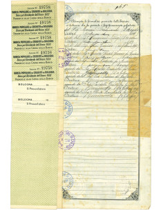 1887 - BANCA POPOLARE DI CREDITO IN BOLOGNA - UNA AZIONE... 2