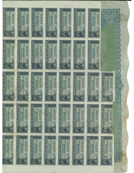 1951 - MONTECATINI - 500 AZIONI - MILANO