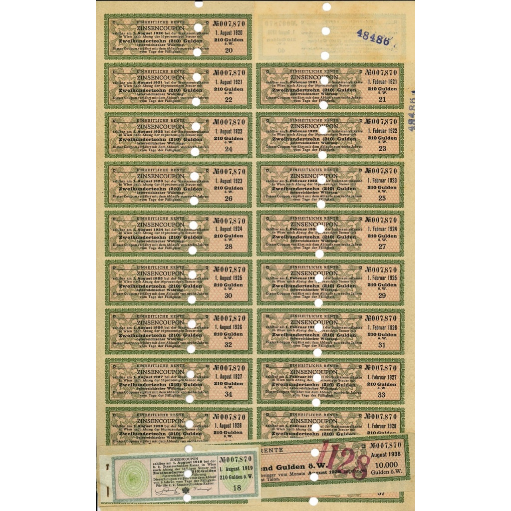 1868 - STAATSSCHULDVERSCHREIBUNG 10000 GULDEN -...