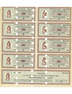 1897 - STAATS RENTE OBLIGATION 200 KRONEN 2